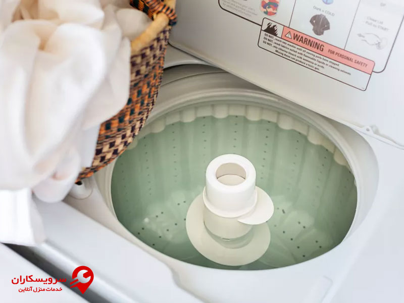 گرم نشدن آب لباسشویی