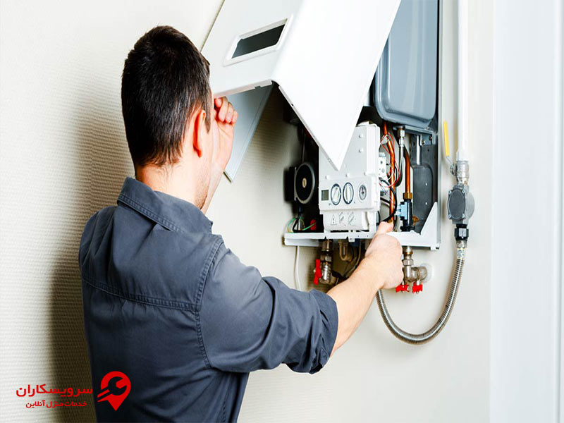 نصب پکیج توسط تکنسین